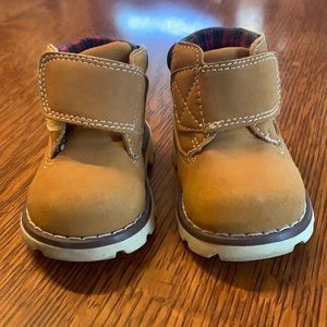 Infant size 3 tan work boots